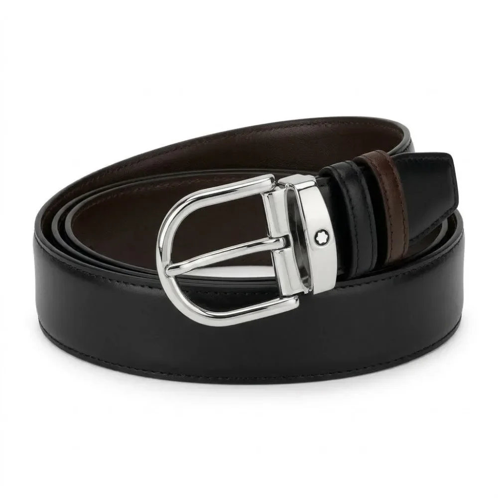 Luxury Men Belts Genuine Leather Classic Business Casual Waistband Silver Pin Buckle High Quality Cowhide Belt For Men Suit Gift