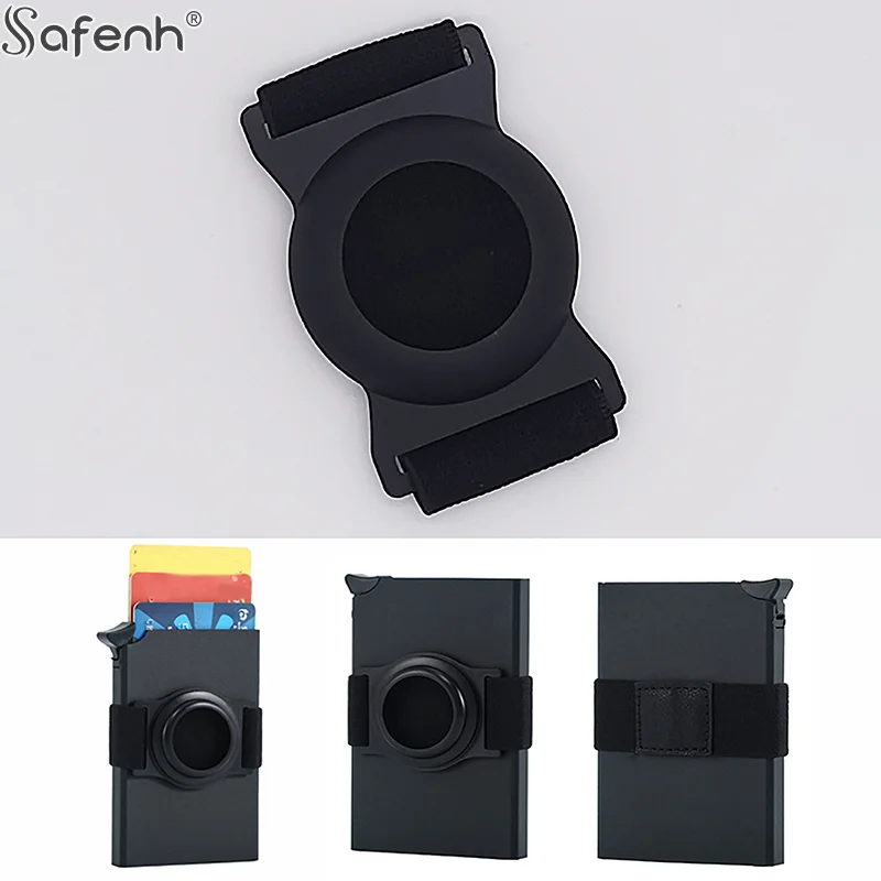 Metal + Cloth StrapMoney Clip For Men's Card Wallet Band With Positioner Clip Positioner Accessory For Wallet Elastic Cash Strap
