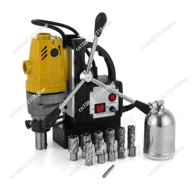 Height Adjustable Magnetic Drill Press Machine 1100W Drill Bit Magnetic For Steel Structure Shipbuilding