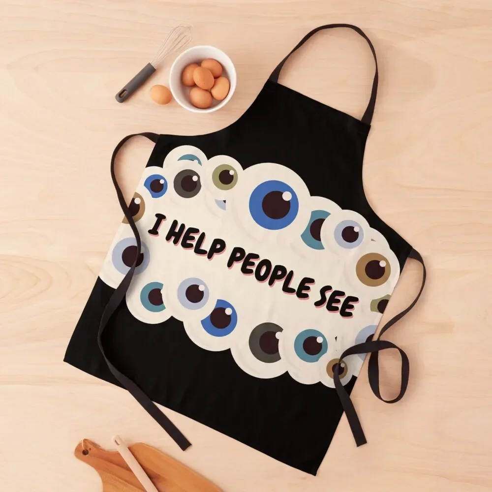 I help people see Apron All For Kitchen And Home Waiter Uniforms Apron