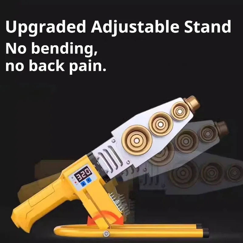 Intelligent Temperature Control Plastic Welders Machine Fast Heating Pipe Fusion Tool Anti-Clogging Electrical Engineering Tool