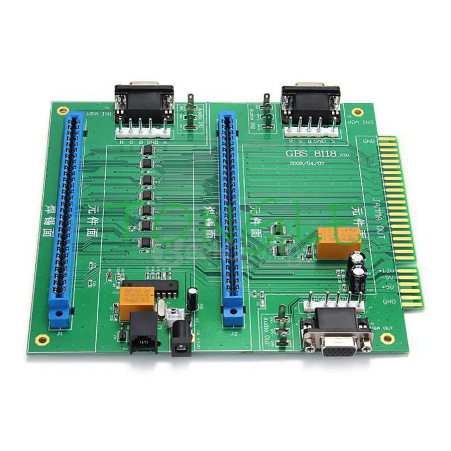 Multi JAMMA Switcher, Multiple Game PCB Board, Toggle Switch, Remote Control, CGA VGA Arcade Machine, Audio Controller, 2 in 1