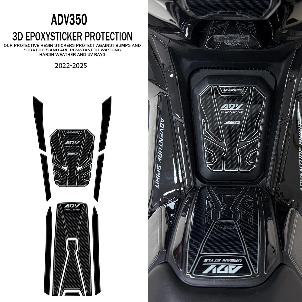 

Наклейка на бак adv350 2025, аксессуары для мотоциклов для ADV 350, защита топливного бака, 3D гелевые наклейки