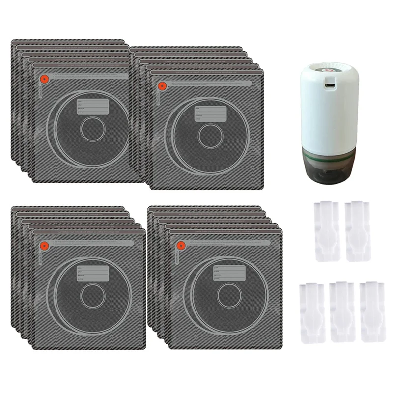 AD23-20-Pack Light-Proof Vacuum Sealed Bags For 3D Filament- Includes Electric Vacuum Pump And 5 Clips- Filament Storage Kit