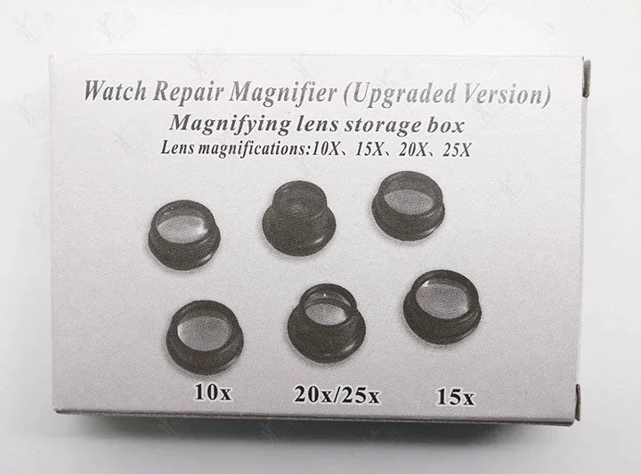 Watch Repair Magnifier For Circuit Board Maintenance Double Eye Patches Magnifier with Led