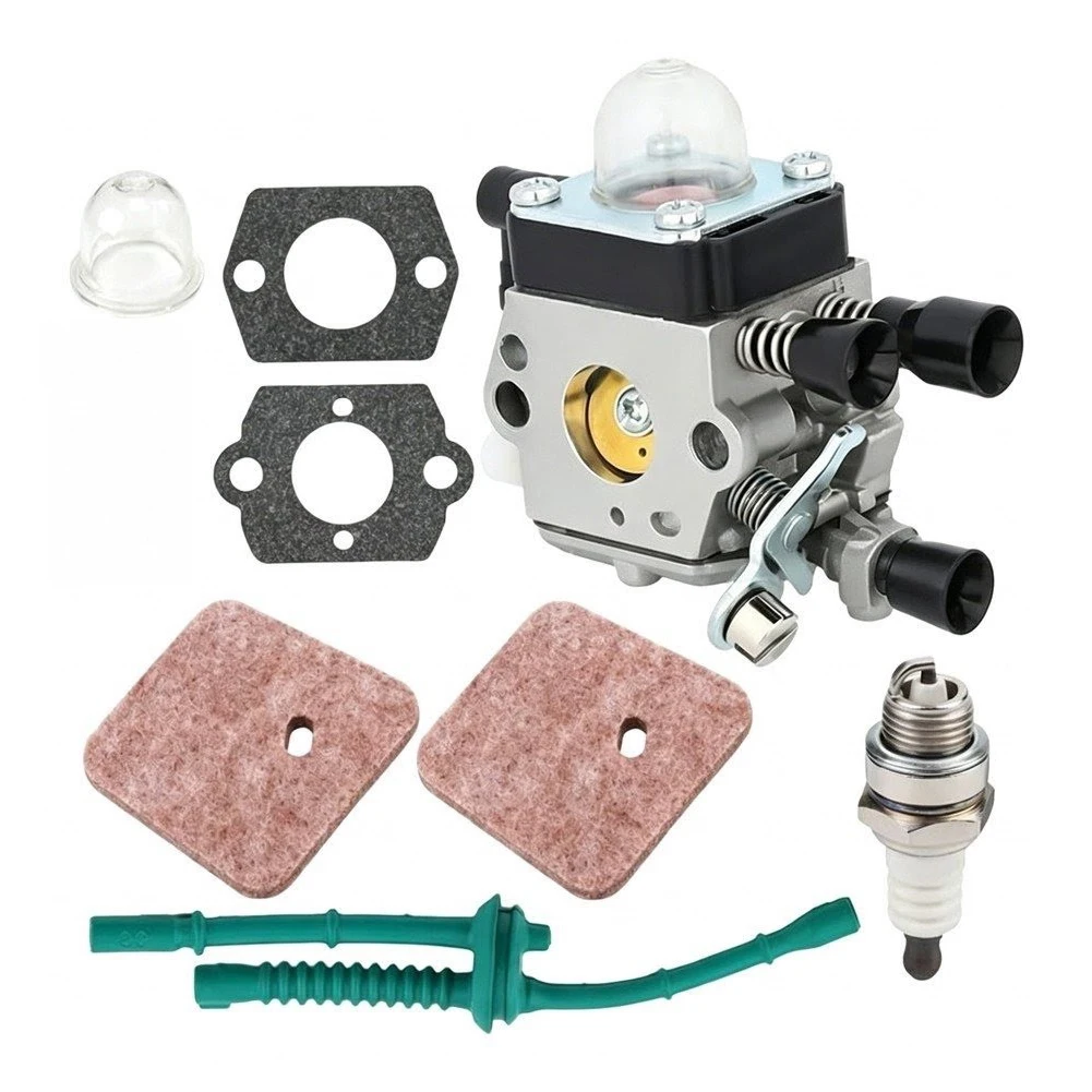Carburetor Kit For FS55R FS45 FS38 HS45 Trimmer With Gasket Spark Fuel Line Filter Replacement Parts