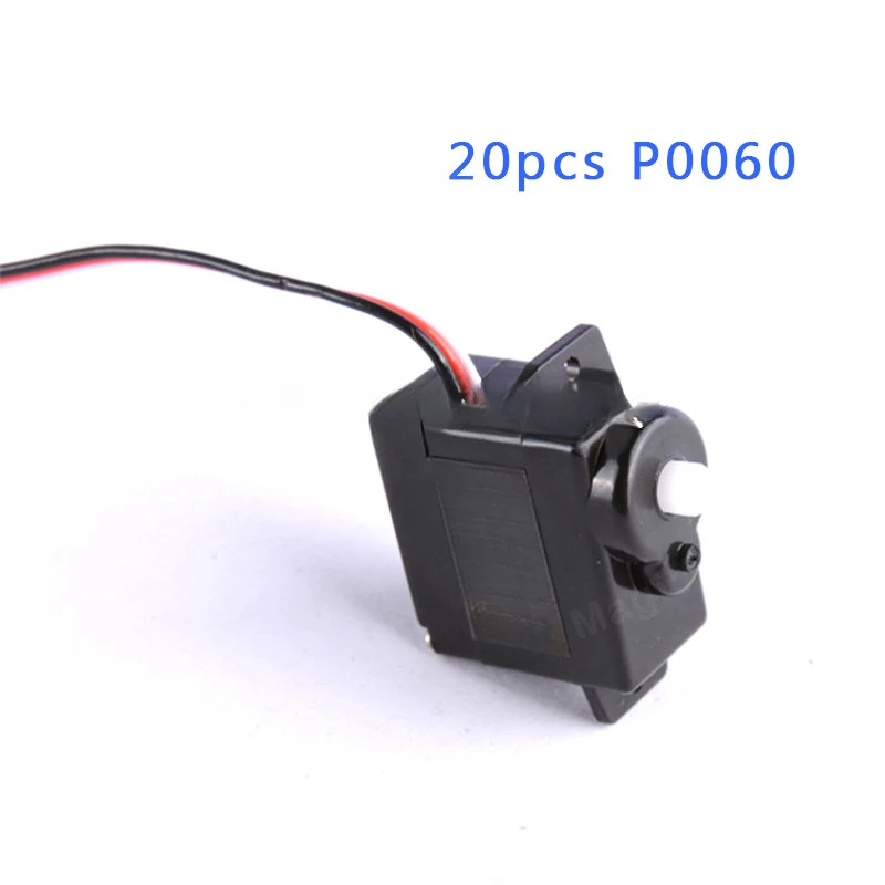 20PCS  P0060 6G 1.2KG/0.09Sec Plastic Gear Coreless Motor servo Mini/Micro Analog  servo for RC Airplane Helicopter