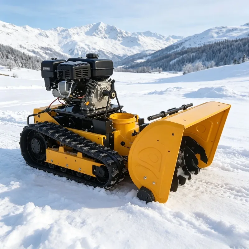 

FOB Price Deposit Crawler Snow Blower Household Road Snow Removal Intelligent Remote Control Factory Snow Throwing Machine