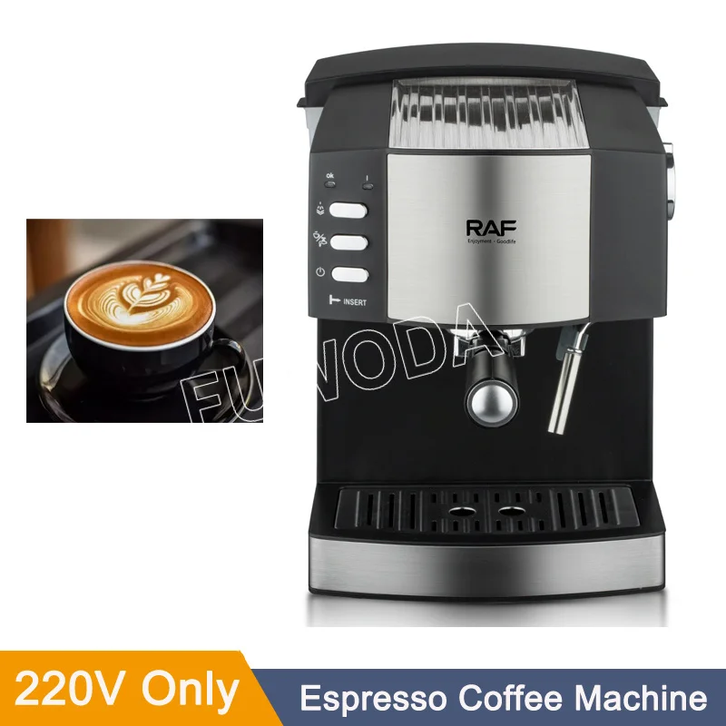 Coffee Maker Cafetera 15 Bar Hot Water Semi Automatic Super Slim Powder Espresso Cappuccino Machine