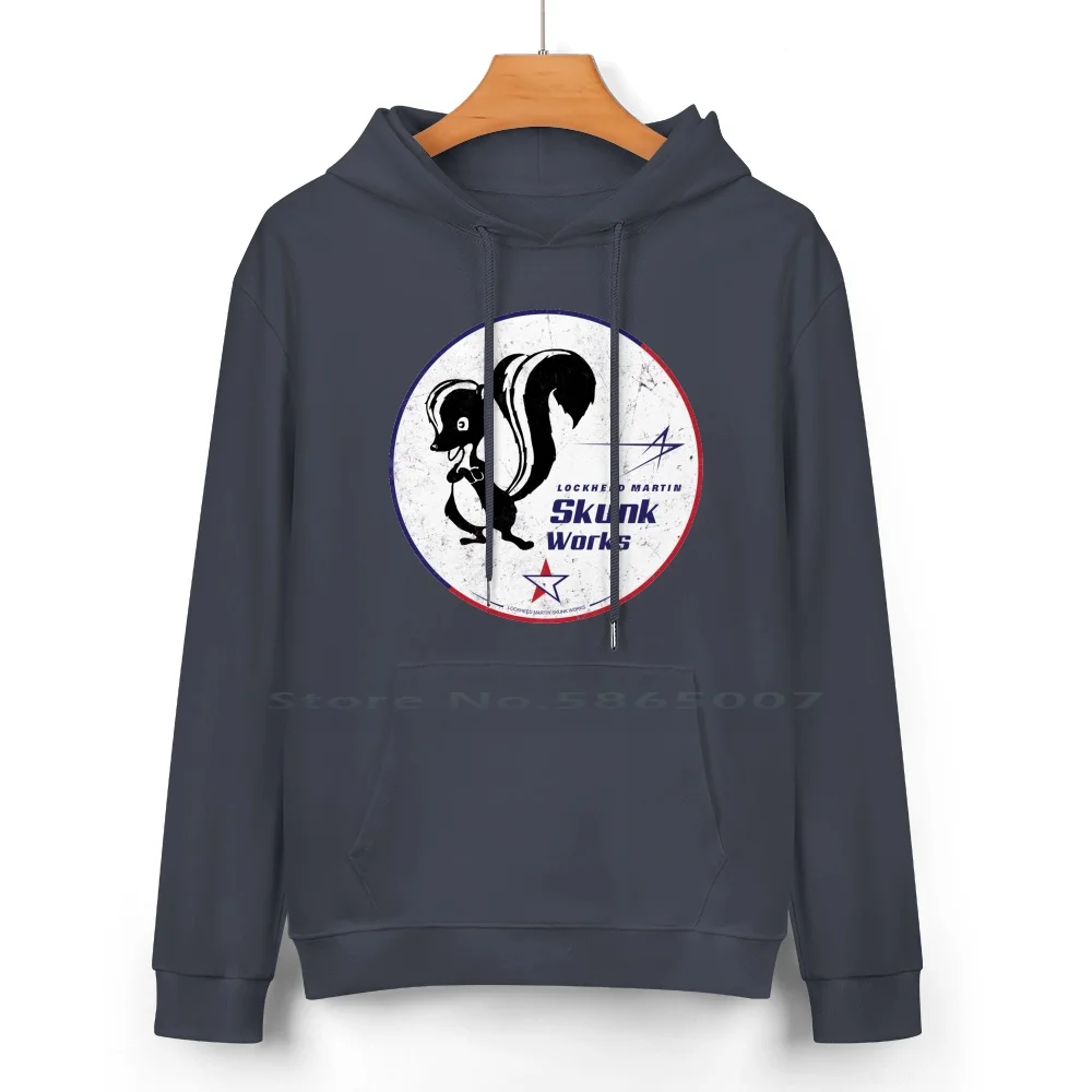 Lockheed Skunk Works Usaf Pure Cotton Hoodie Sweater 24 Colors Skunk Works Skunkworks Lockheed Usaf Air Force Star Stripes 100%