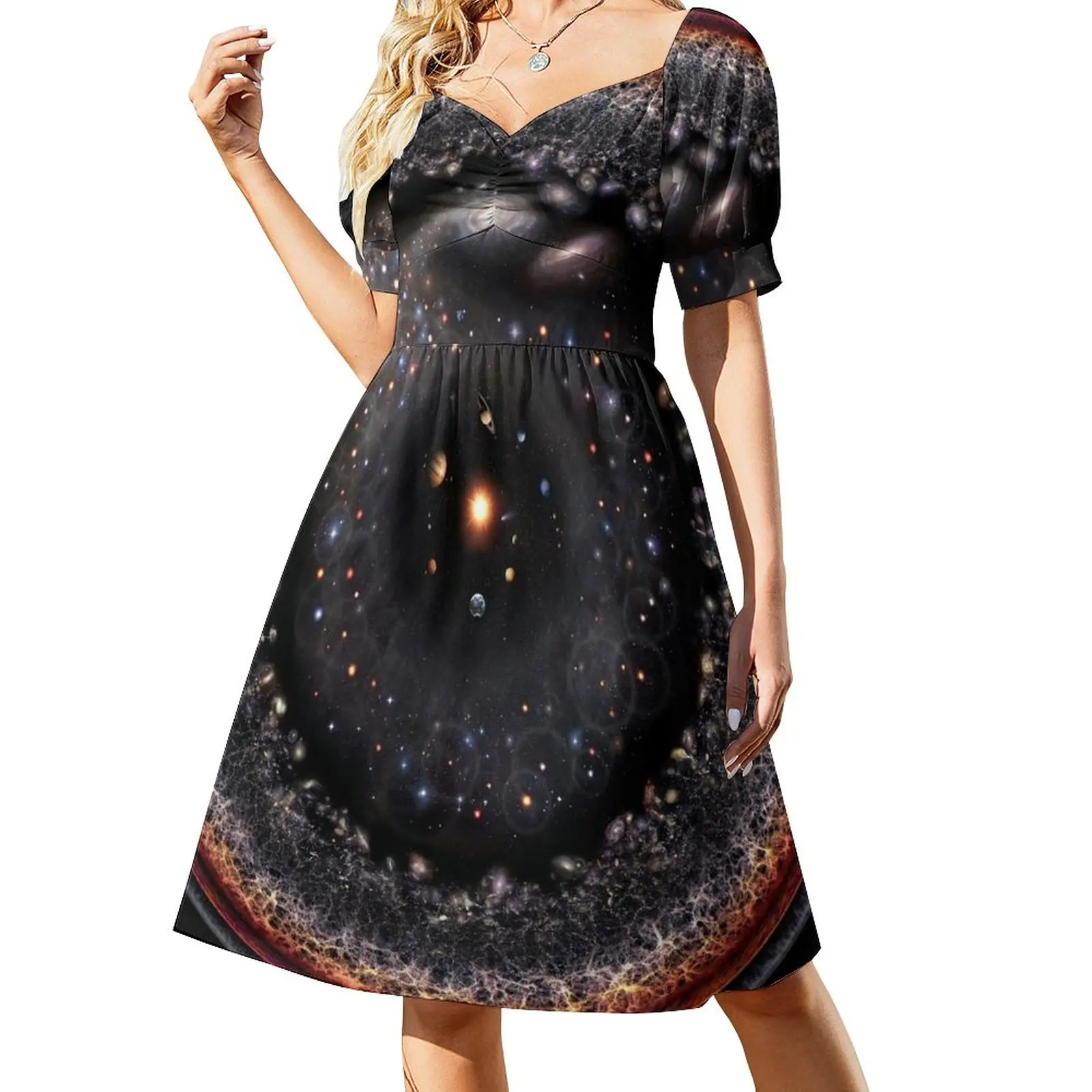 

Observable Universe Logarithmic Illustration (2018 Version!) Sleeveless Dress women dresses Women's skirt prom dress 2023