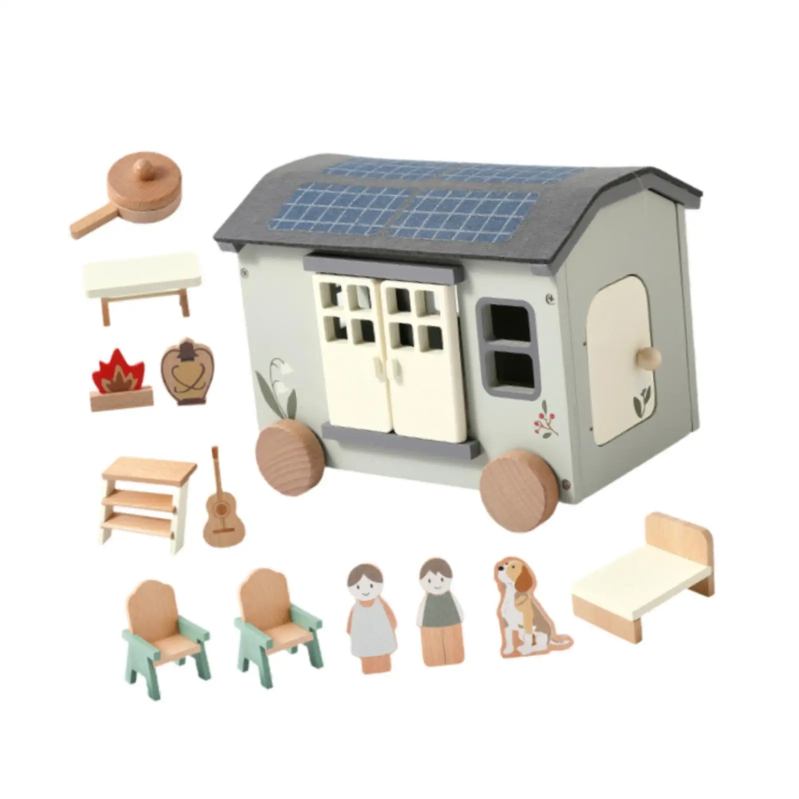 لعبة RV الخشبية، لعبة تعلم ملونة، نشاط تعليمي، طاولة وكراسي خشبية، ألعاب تعليمية للأطفال #3