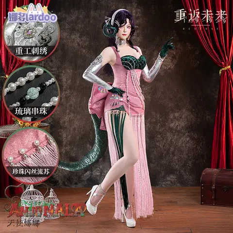 Lardoo Reverse:1999 37 Anjo Nala Costume Cosplay Anime Ms. Kimberly Nala Hari Abito rosa sexy Costumi di Halloween femminili