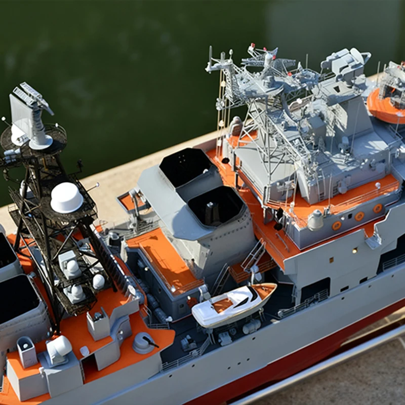 Barco rc 1/100, classe dreadnought de 162cm, grande, anti-submarino, barco de controle remoto, casco de fibra de vidro, kit de modelo schiffe, brinquedo de navio