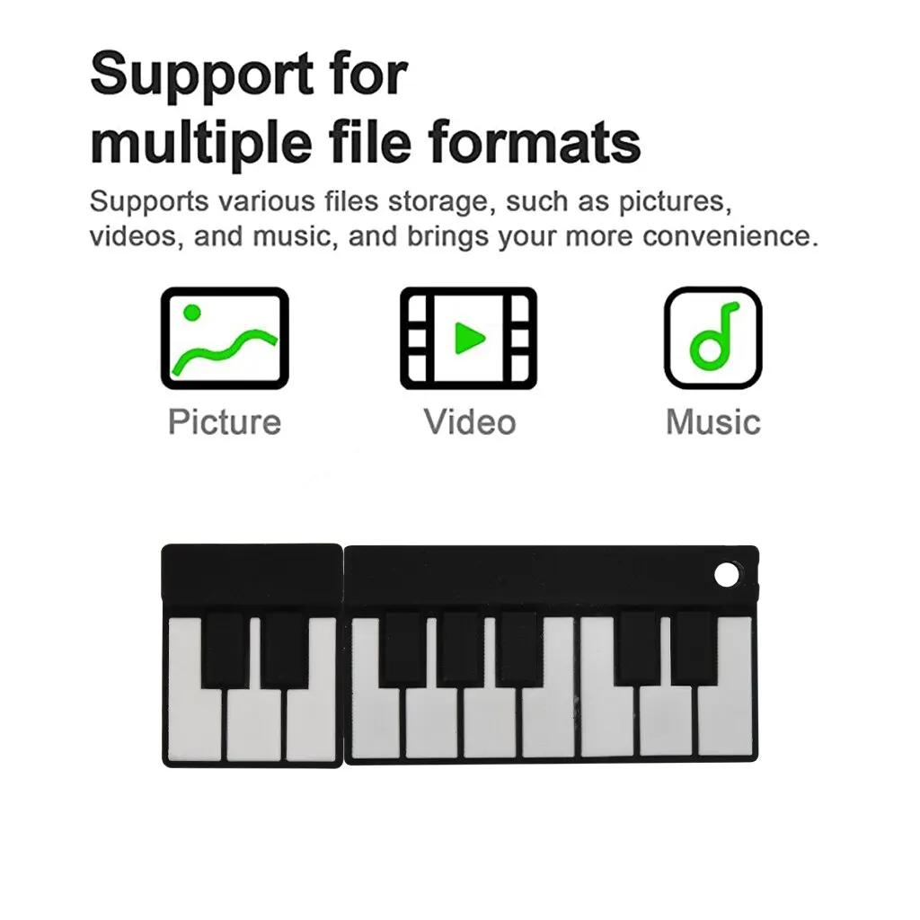 Cartoon Piano Key Flash Drive 64GB Memory Stick USB Flash Drive 64GB2.0 Cartoon Pen Drive 64GB USB Stick 64GB Gift USB image 5