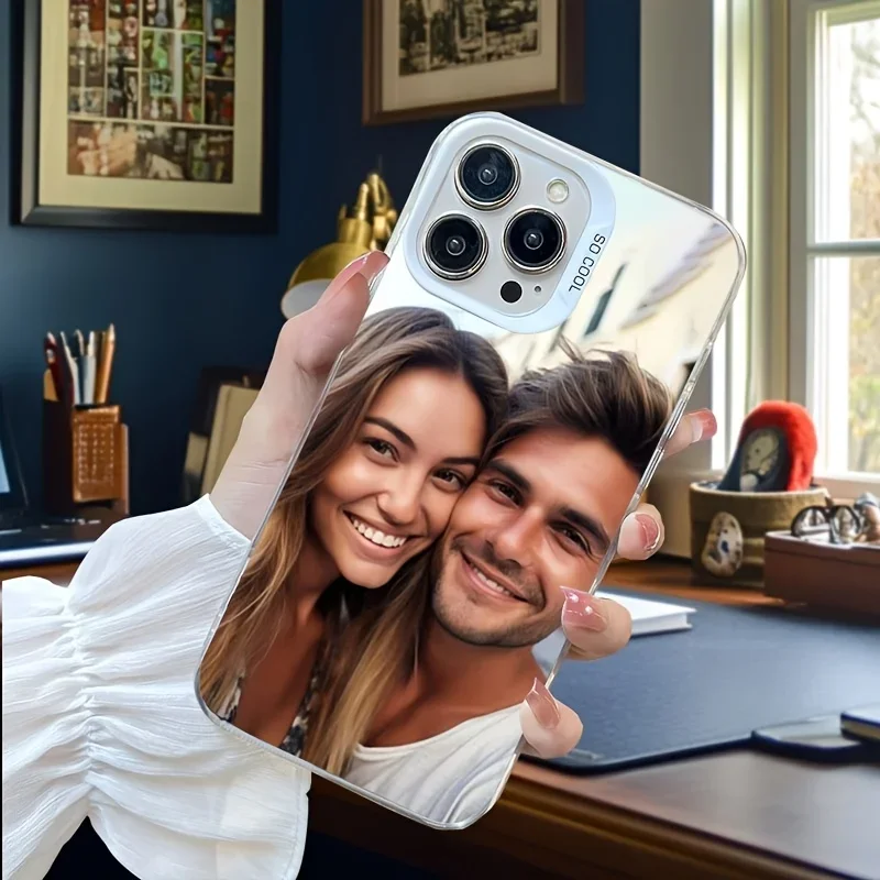 صورة مخصصة لينة آيفون 17 16 15 14 13 12 11 Pro Xs Max Mini 16e XR 7 8 Plus SE 2020 2022 غطاء خلفي مقاوم للصدمات #6