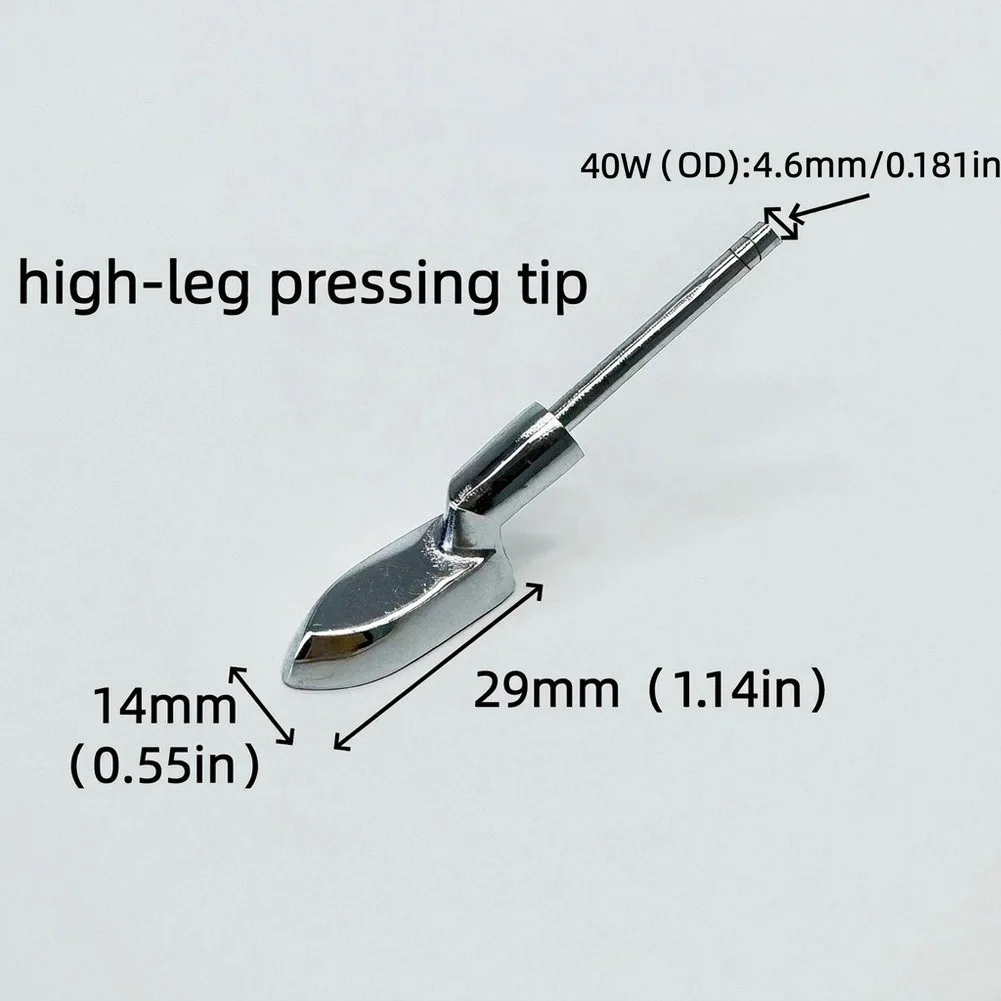 3.6/4.6/4.5/5.5mm Brass Soldering Iron Tip 30W 40W 60W High Foot For Doll Clothes & Leather Crafting Precision Heat Hand Tools