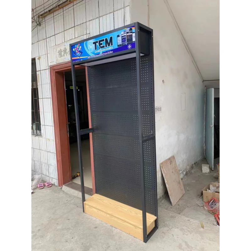 （customized）Factory Price Floors Stand Wall Mobile Phone Display Metal Cabinet Cell Phone Shelves