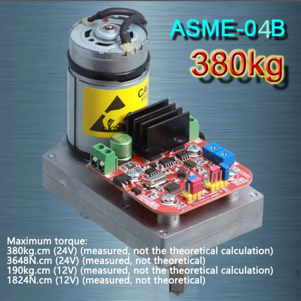 ASME-05B (ASME-04B atualizado) servo engrenagem de direção de alto torque de alta potência 380kg.cm dc 12-24v grande manipulador robótico para robô