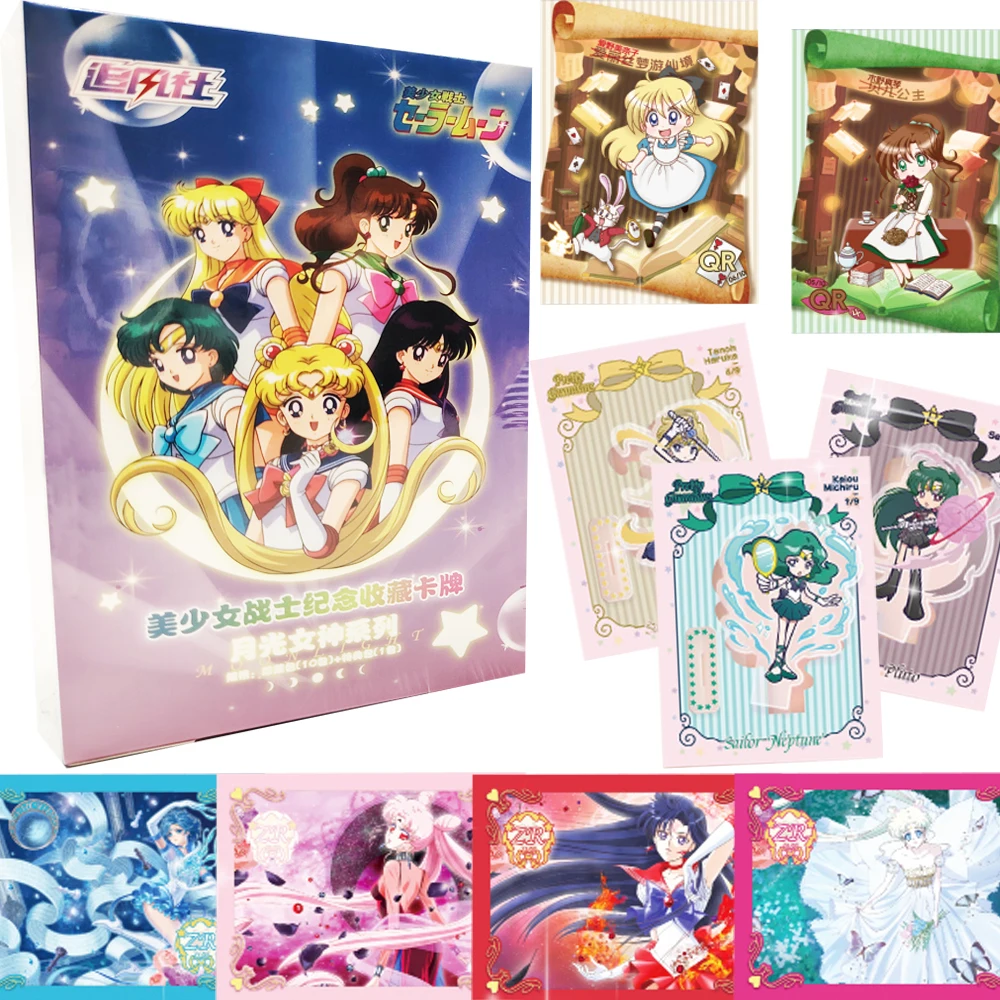 

Japanese Classic Fantasy Anime Collection Cards Magical Girl Elegant and Gorgeous Exquisite Theme Grating Cards Kids Gifts Toys