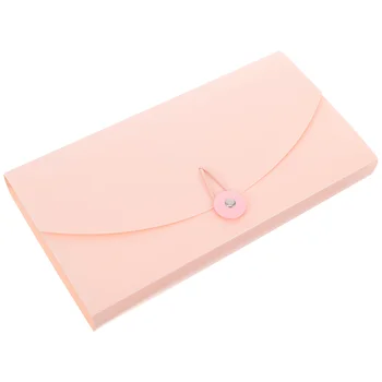 Pasta saco de órgão b6 acordeão contas titular clipe de dinheiro rosa escritório recibos arquivo contas pasta cupom organizador saco acordeão conta