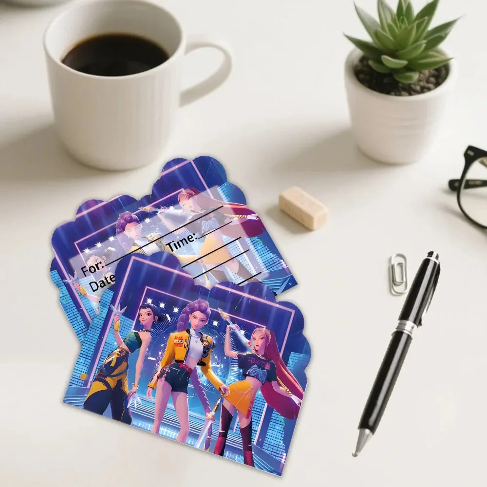 مجموعة جديدة من Dem Hunters Kpop لتزيين حفلات أعياد الميلاد للأطفال وحفلات استقبال المولود الجديد ومستلزمات الحفلات هدية #1