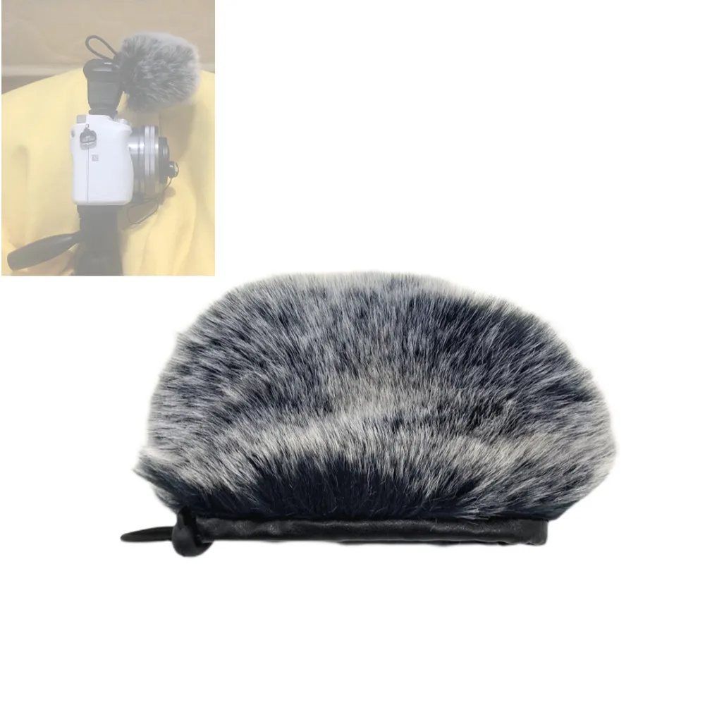 

Dead Cat Outdoor Artifical Fur Wind Muff Windscreen Shield Outside Windshield for Sony ECM-XYST1M XYST 1m Microphone