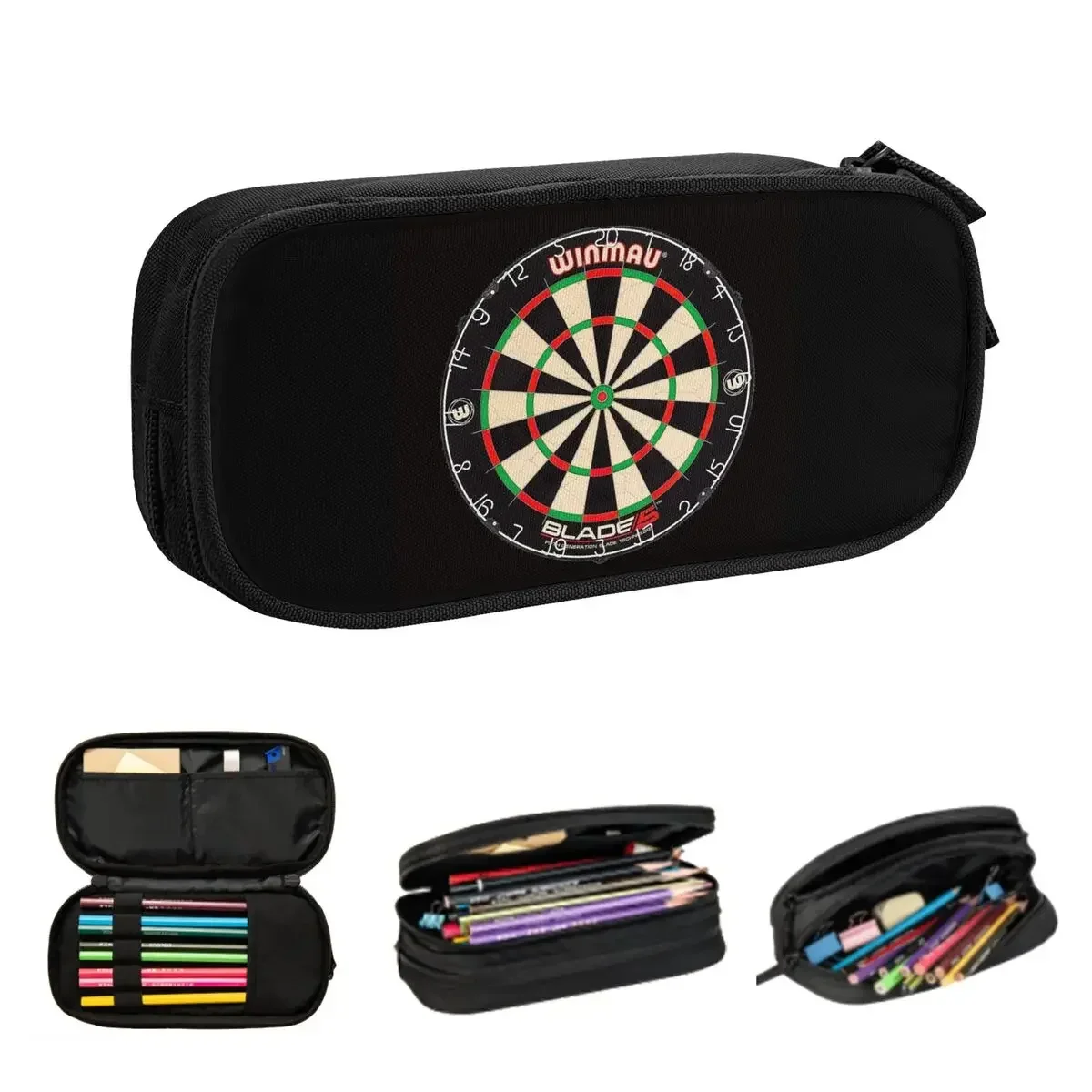 

Winmau Blade 5 Dartboard Pencil Cases Big Capacity Pen Bags Pen Box Pencil Pouch For Boys Girls Student Stationery School Office