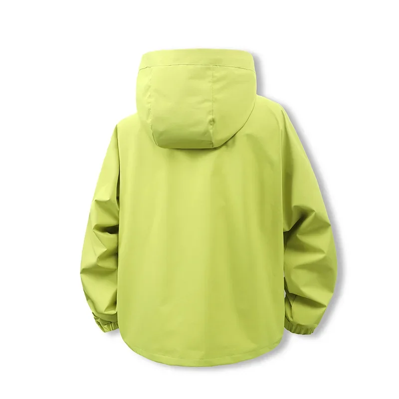 الخريف الرجال سترة يندبروف مقاوم للماء الرياضة في الهواء الطلق الذكور ملابس خارجية عادية الصلبة سحاب أكمام طويلة رجل مقنعين سترة واقية #4