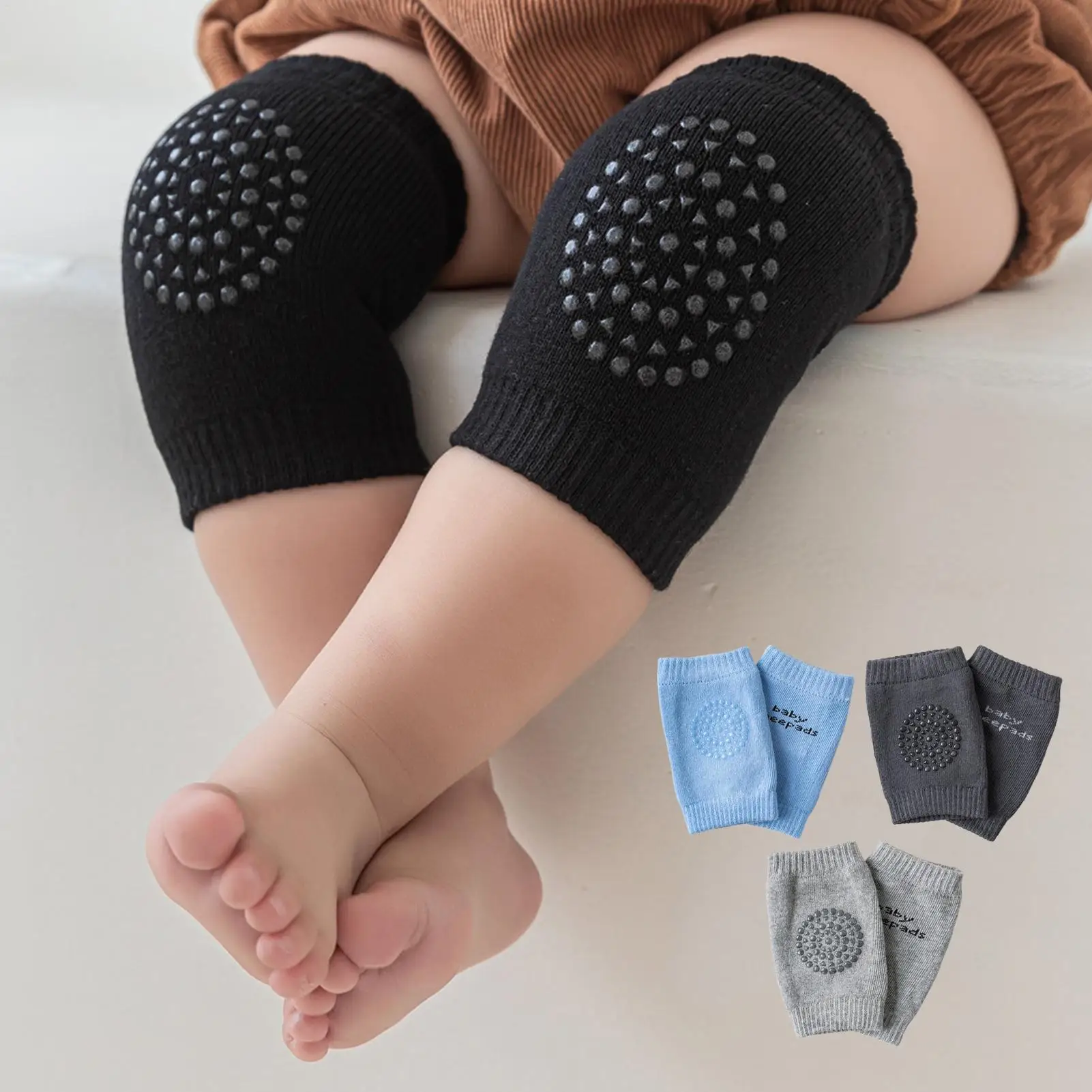 Baby Knee Pads Non-slip Leg Protector For Kids Baby Crawling Breathable Arm Protector For Outdoor Home Daily Practice Travel
