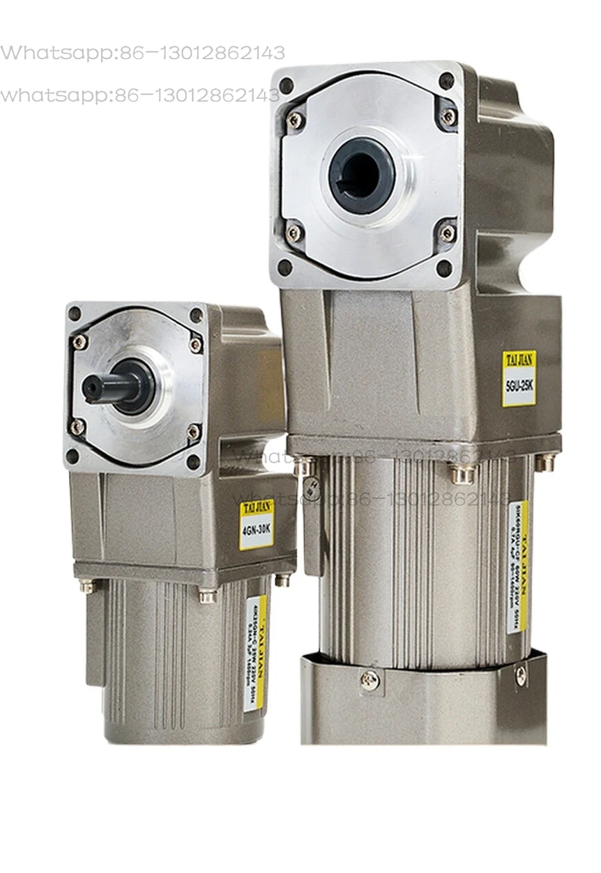 

Right angle gear reducer motor solid gear reducer three-phase motor hollow 25W180W speed motor 220