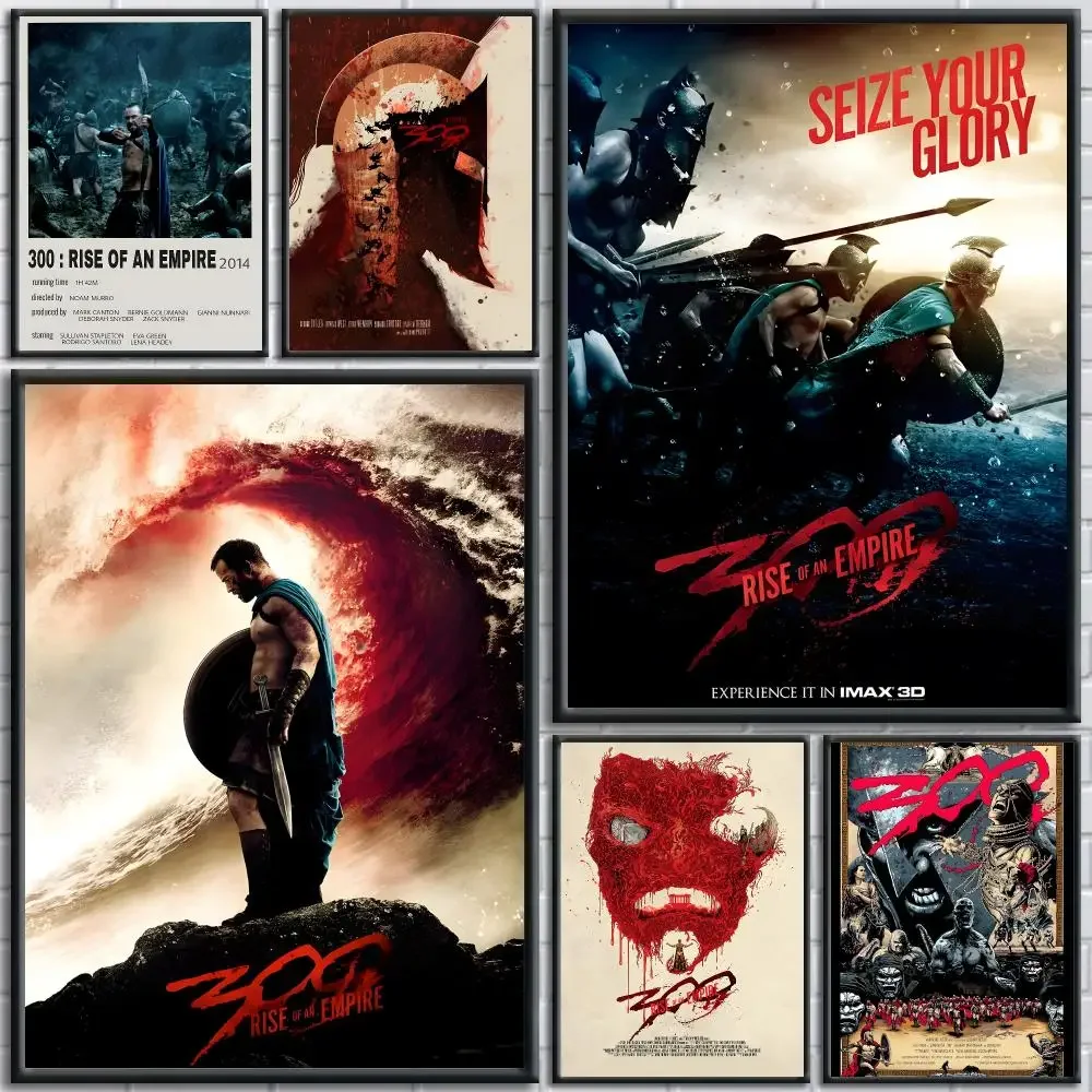 Epic historical movie 300 Rise of an Empire Poster Modern Wall Art Print Minimalist Poster Bedroom Living Room Home Decor Gift