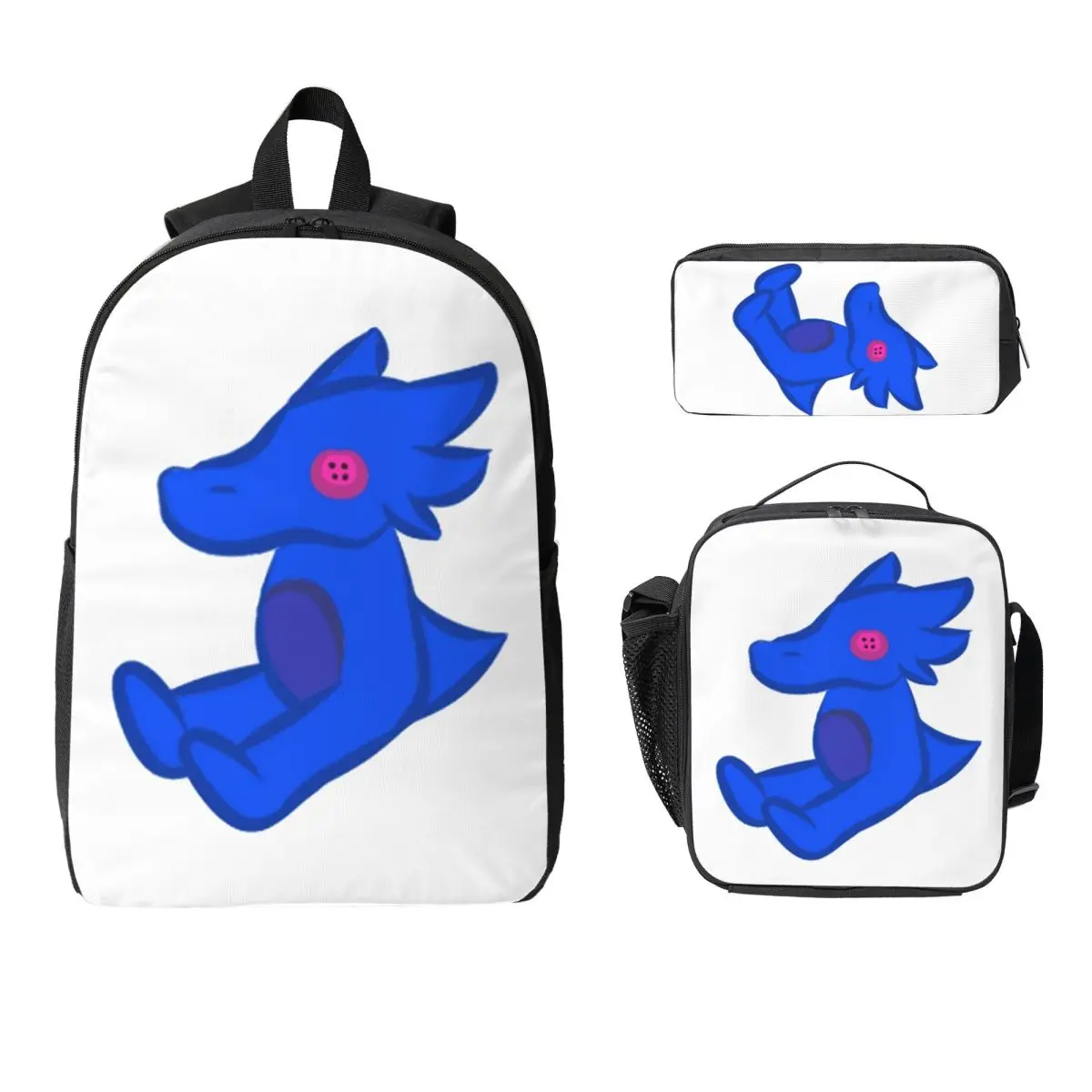 Canon Scalemates From Homestuck Backpack Boy Girls BookBag School Bag Computer Shoulder Bags 3ps Insulated Lunch Bag Pencil Case