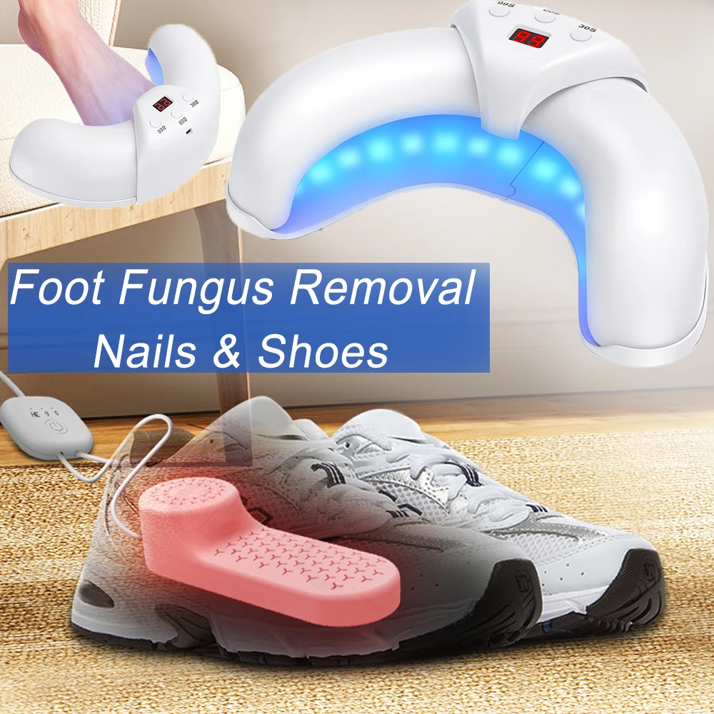 Nail & Shoes Fungus Laser Device Set Repair Toenail Fingernail Fungus Treat Onychomycosis Laser Nails with Mushrooms Relaxation