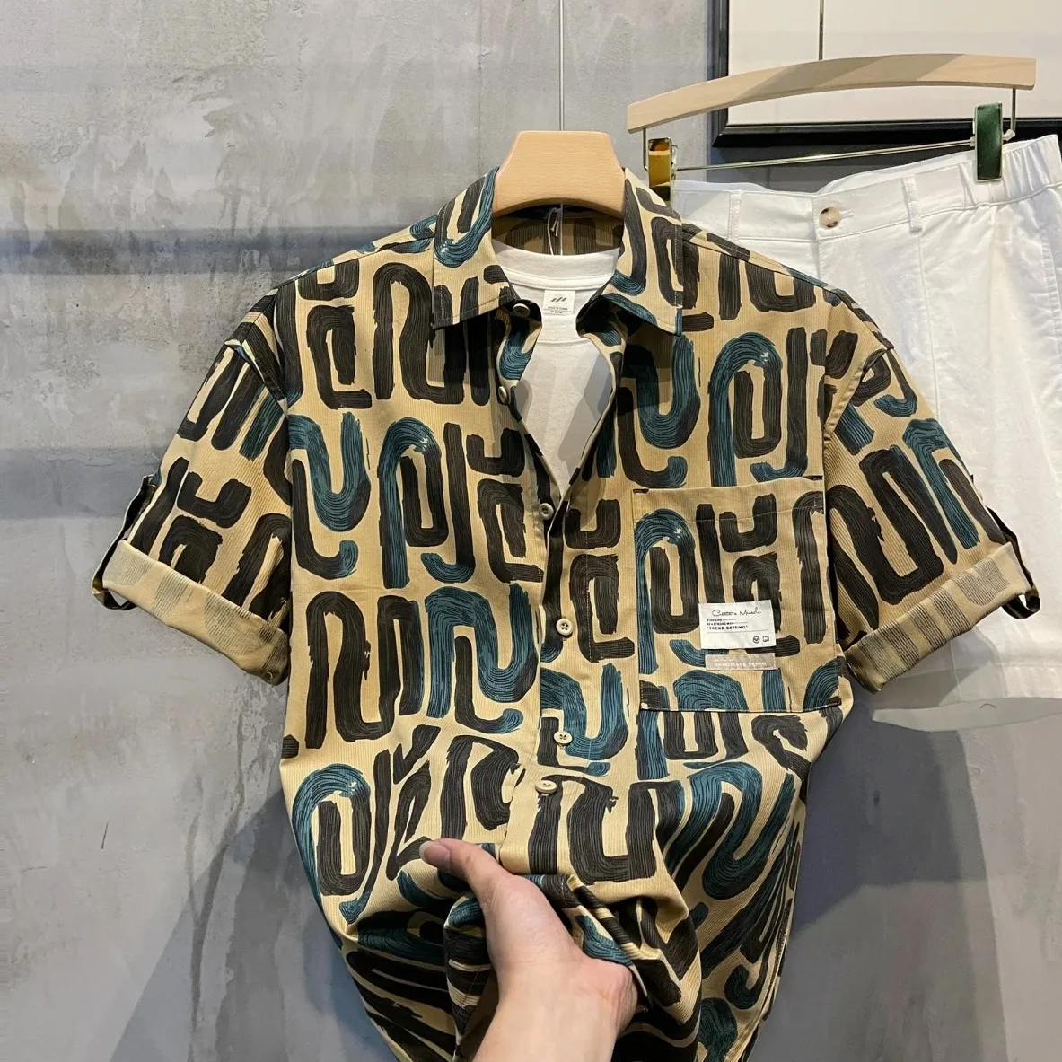 

2026 summer Men's fashion smart casual short Sleeve Shirts,autumn men Shirt Slim Fit Shirt Male full size M-4XL