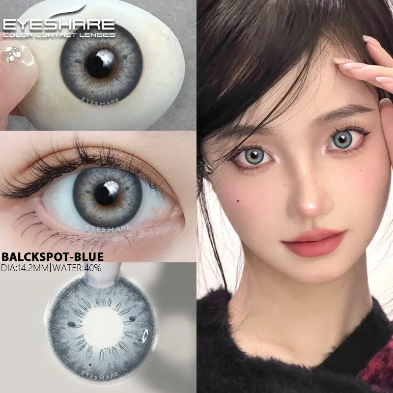 EYESHARE 1 Pair Colorcon Korean Lenses Myopia Lenses Colored Contact Lenses for Eyes Lenses With Diopters Prescription Lenses