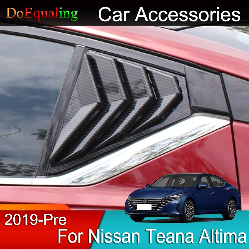 

Задние треугольные жалюзи для Nissan Teana Altima L34 2023 2022 2019, модифицированные оконные воздуховыпускные отверстия, внешние аксессуары для интерьера