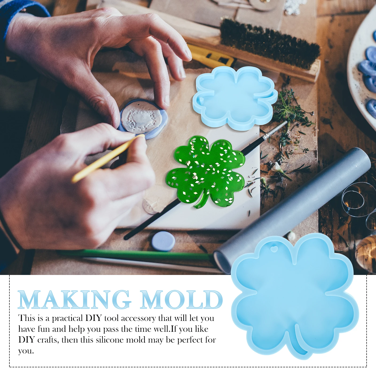 

2 шт., силиконовая форма для ключей «сделай сам», многоразовая гибкая подвеска из смолы, аксессуары для изготовления ювелирных изделий