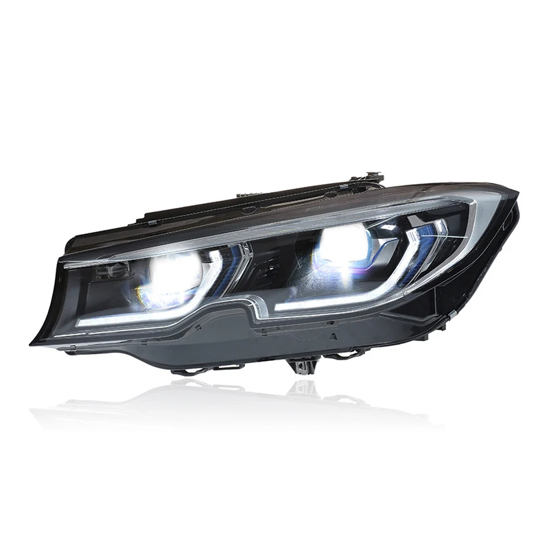 قطع غيار السيارات LED المصابيح الأمامية لسيارات BMW G20 G28 2019-2021 ترقية الليزر نمط أضواء النهار جهاز عرض (بروجكتور) ليد اكسسوارات السيارات تعديل