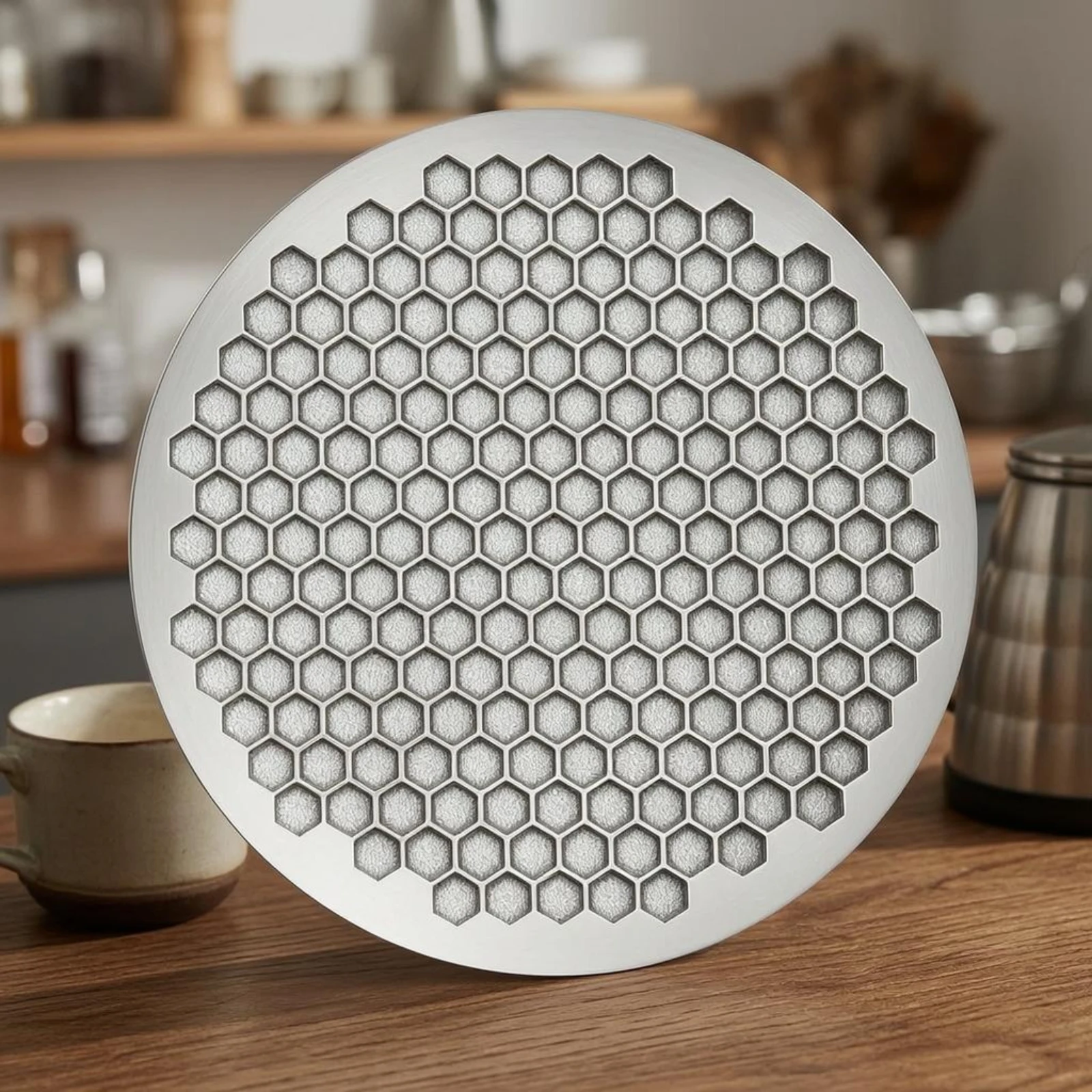 Wall-Mounted Coffee Filter Shiny Lustrous Showerhead Coffee Distributor Perforated Showerhead Filter Plate Rotating
