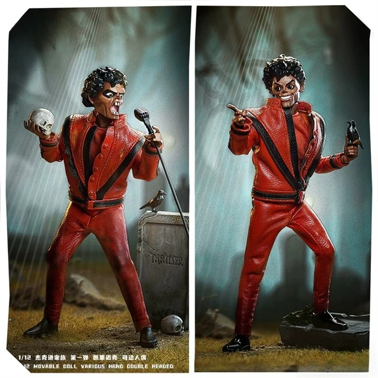

Michael Jackson Superstar Road MovieToy Figure MJ Thriller Dual Entities Action Figures Model Movable Collectible Model Gift