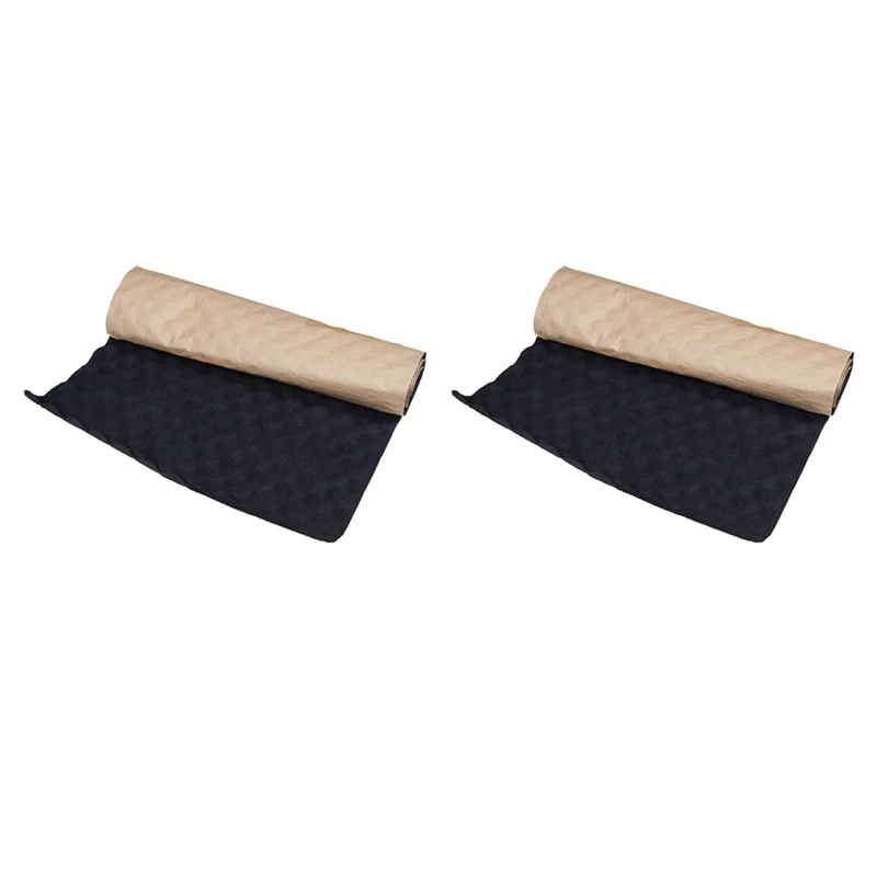 2Pcs 100X50cm Car Sound Deadener Mat Sound Deadening Noise Insulation Acoustic Dampening Foam Subwoofer Mat