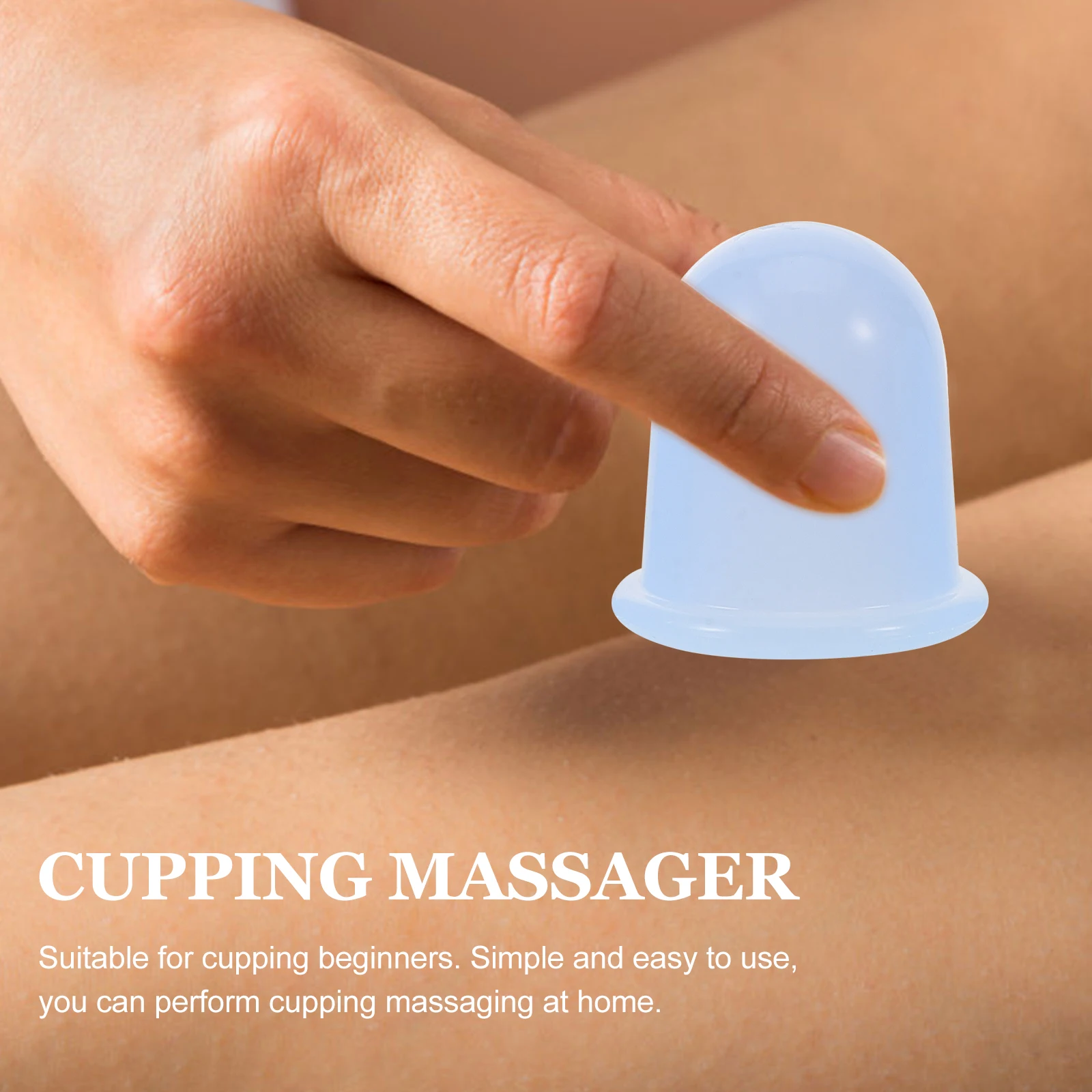 

4 шт. силиконовые банки-массажер, синие мягкие массажные чашки для расслабления мышц тела, антицеллюлитная аспирационная терапия, портативный набор