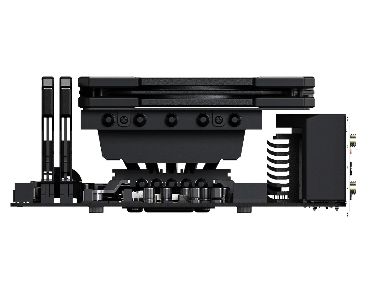 ID-Cooling IS-50X v3 Low Profile CPU Radiator 55mm Height For A4 Case LGA1700 1200 115x AM4 AM5 5 Heatpipe 12cm Fan Cooling