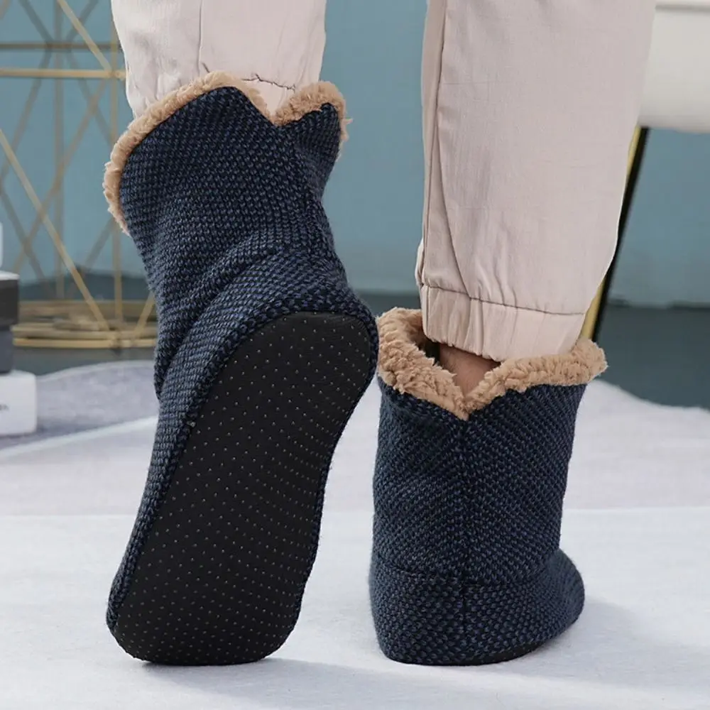 

Simple Plush Thick Thermal Socks Anti Slip Stripe Fleece Floor Socks Fur Hosiery Sleeping Slipper Socks Indoor