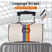 Elastic Adjustable Luggage Strap Carrier Strap Baggage Bungee Luggage Belts Suitcase Belt Travel Security Carry On Straps 4