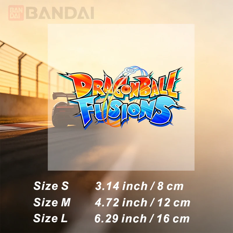 Reflective Anime Colorful Fusion Logo Car Stickers Vinyl Decal Waterproof Die Cut for Car Window Bumper Laptop Tablet Auto Decor