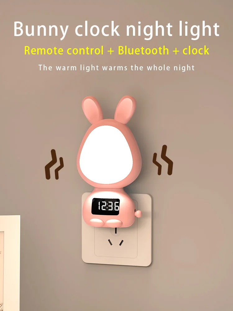 LED Night Light Lamp With alarm clock Bedroom Touch Sensor Soft Warm Light Gift For Kids Baby bedside lamp Atmosphere