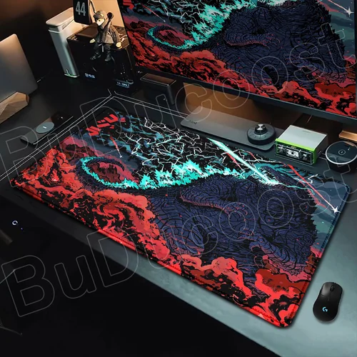 Imagen 1 del producto Alfombrilla de ratón G-Godzillaes con patrón personalizado, 900x400mm, XXL, Lockedge, juego de ordenador portátil de oficina, alfombrilla de escritorio, mesa, teclado, alfombrilla de ratón