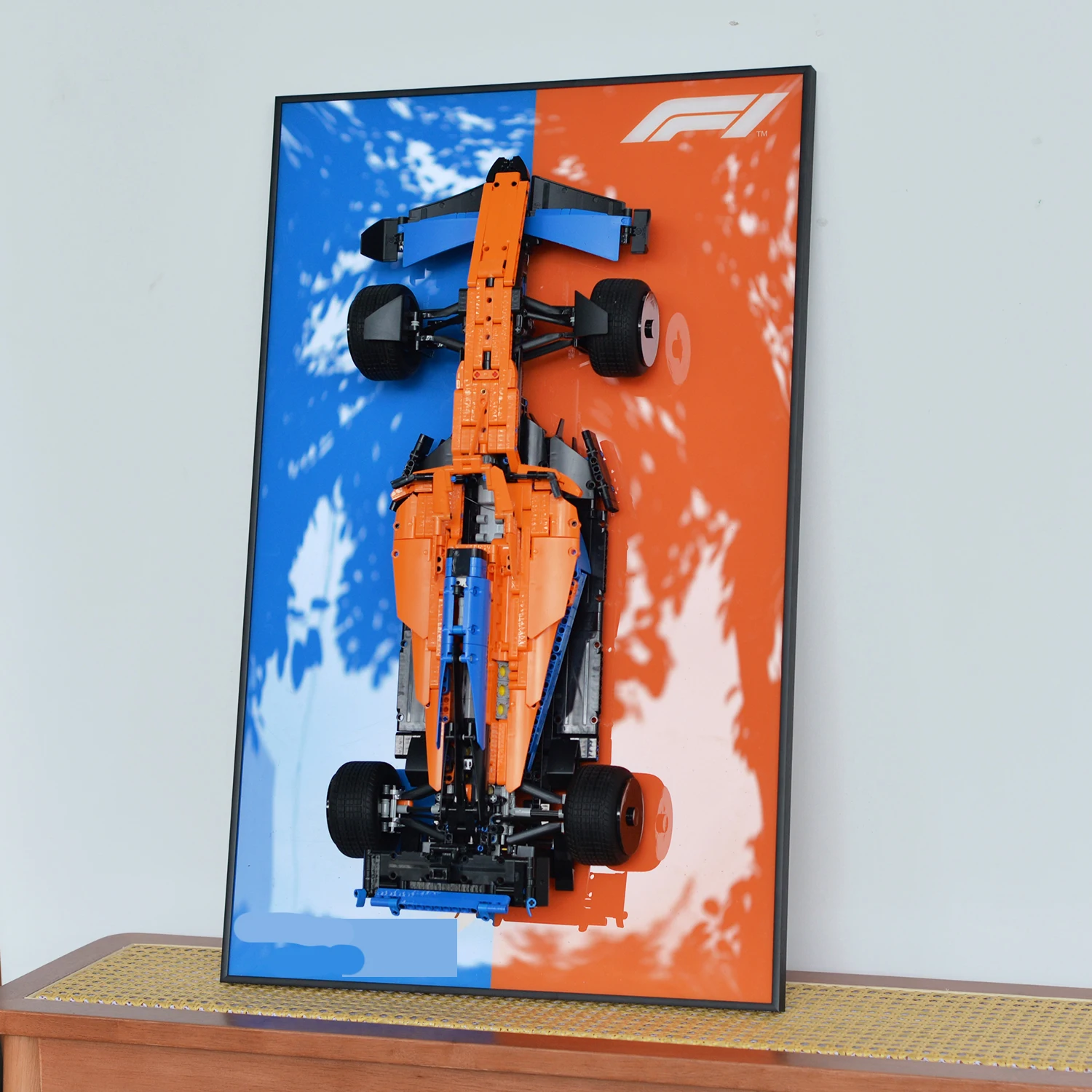 Display Wallboard para Lego Car, blocos de construção, Technic Mclaren Formula 1, adultos colecionáveis, montagem na parede, 42141